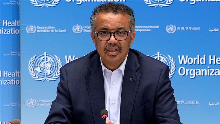 : Director General of the World Health Organization (WHO) Tedros Adhanom Ghebreyesus