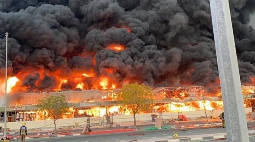 Huge fire in Ajman