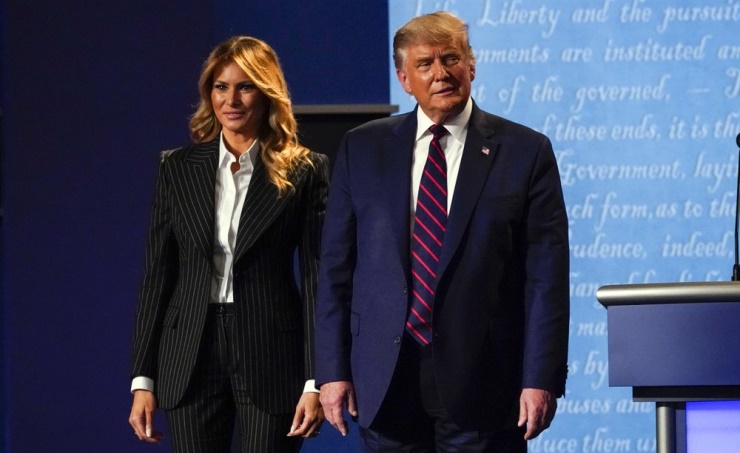 US President Trump and wife Melania