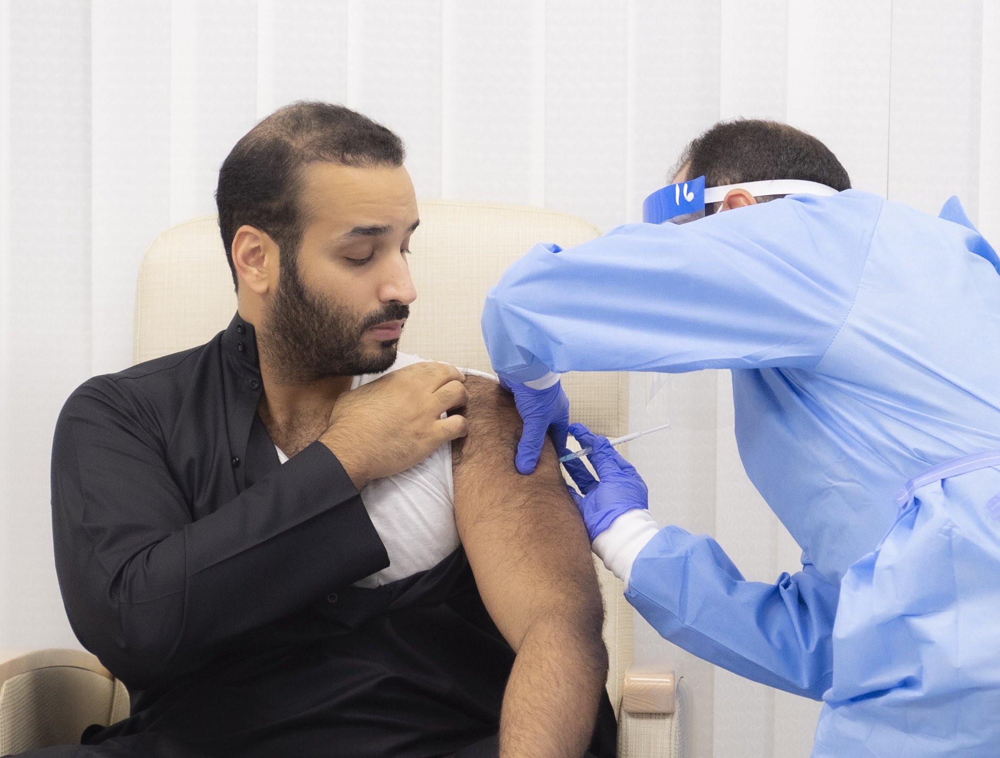 Saudi Arabia's crown prince receives first dose of COVID-19 vacci