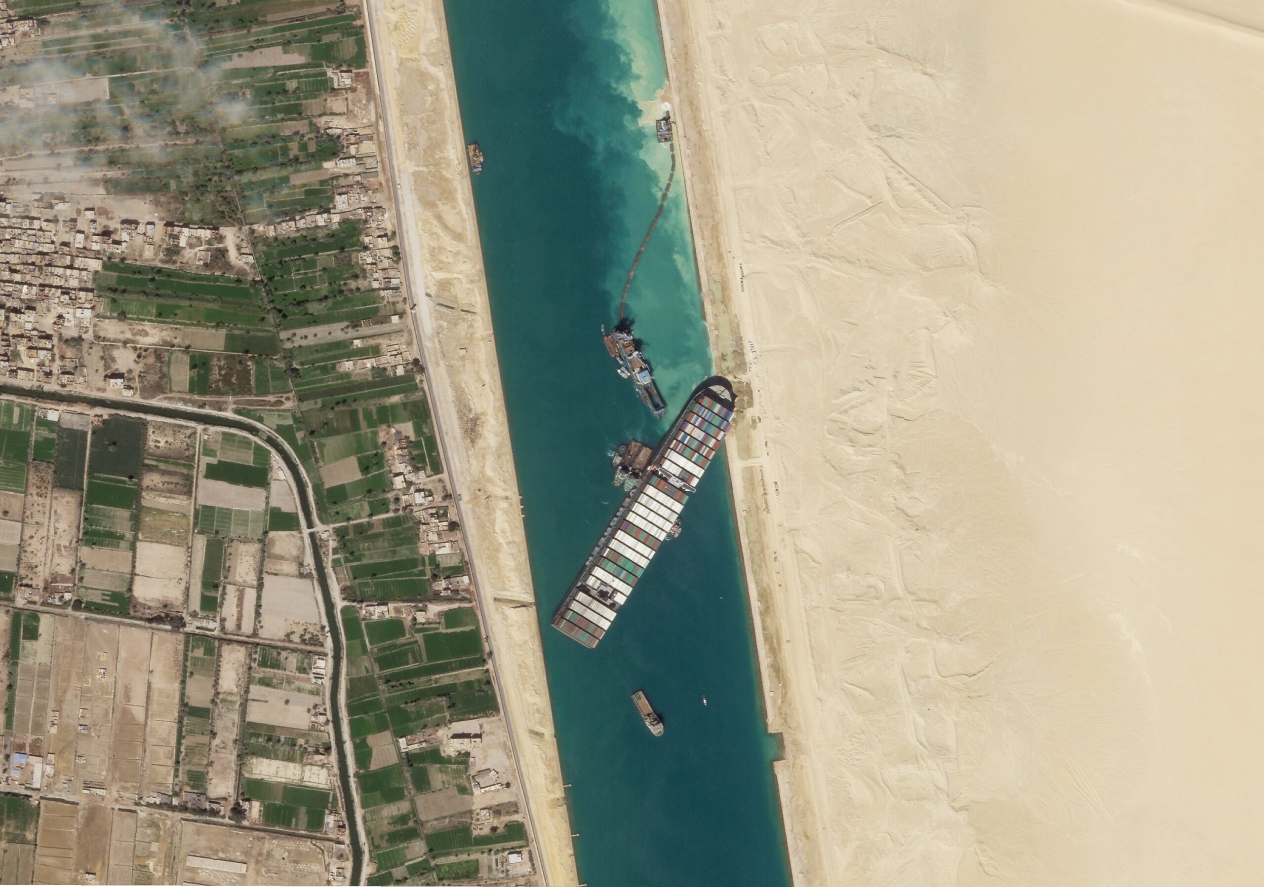 the container ship that blocked the Suez Canal