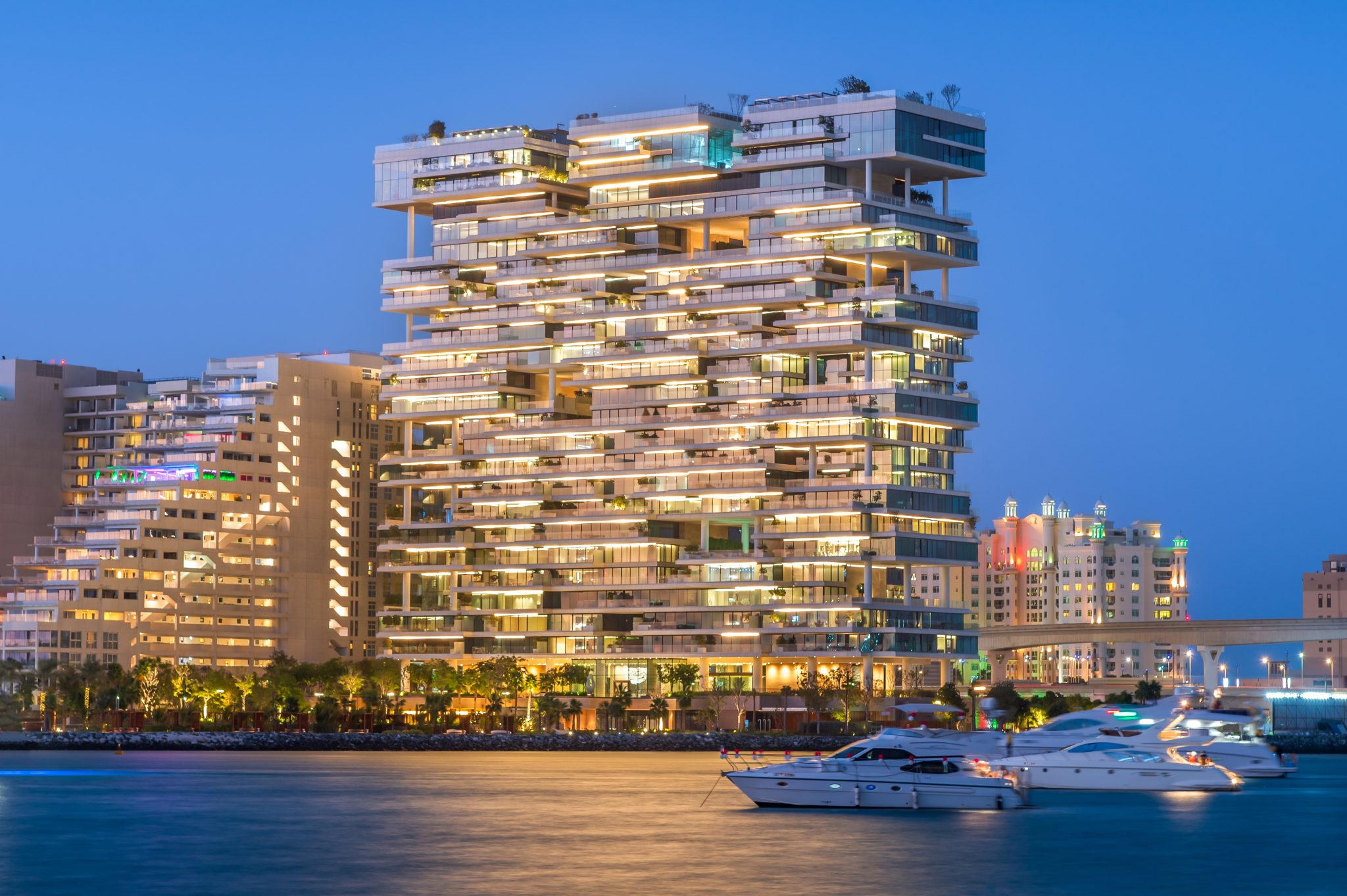 One at Palm Jumeirah DC Dubai Sunset From Sea